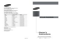 Zobrazit dokument Samsung LE26R81B Uživatelský manuál